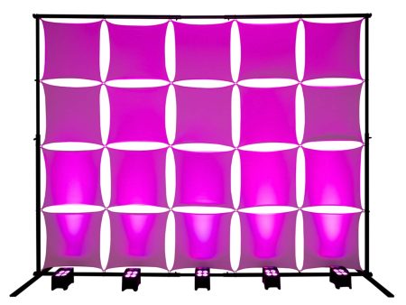 Headliner HL30070 Ventura DJ Backdrop use with uplights for vivid color Sale