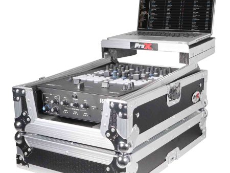 ProX XS-RANE-72LT-MK2,11  DJ Mixer Road Case with Laptop Shelf for Rane 72 and Rane Seventy For Discount