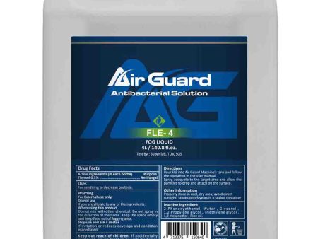 Antari FLE-4 Bottle of Air Guard Anti-Bacterial Solution - 4L Cheap