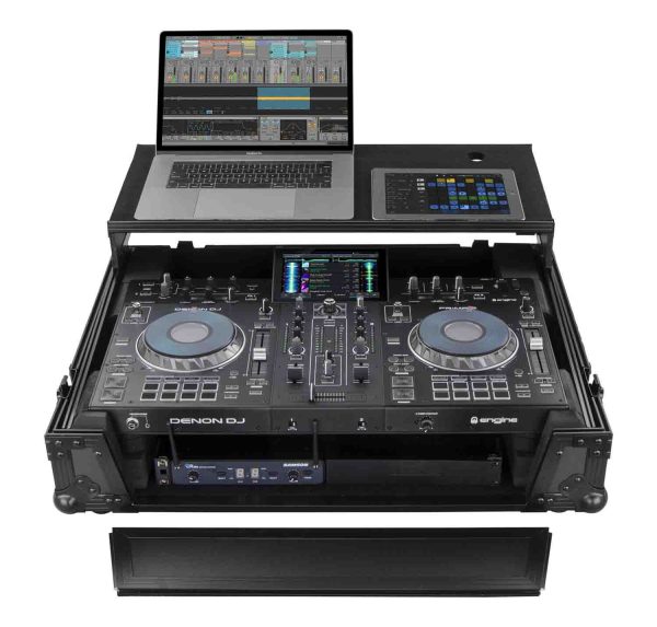 Odyssey FZGSPRIME2BL Denon Prime 2 Glide Style Black Flight Case Online Hot Sale