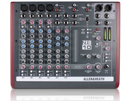 Allen & Heath ZED-10 Multipurpose Small Band Mixer for Live Sound and Recording Online Sale