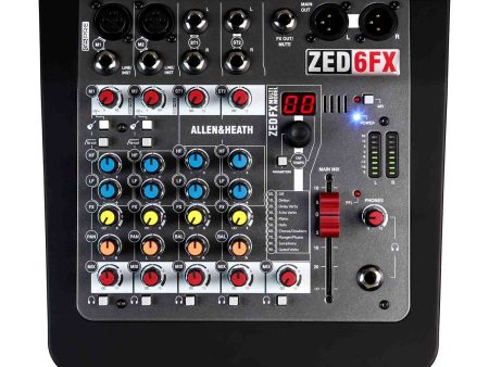 Allen & Heath ZED-6FX Compact 6 Input Analogue Mixer with FX Online