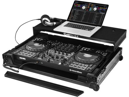 Odyssey 810GSFLX10M I-Board Flight Case with Glide Style Laptop Platform and Wheels for Pioneer DDJ-FLX10 Online now