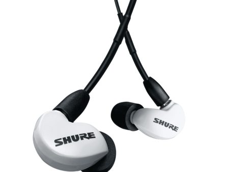 Shure SE215SPE-W+UNI White Special Edition Isolating Earphones With Universal 3.5 mm Remote and Mic Cable For Sale