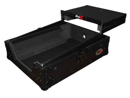 ProX XS-DJMS9LTBL DJ Flight Case For Pioneer DJM-S9 Mixer With Sliding Laptop Shelf - Black on Black on Sale