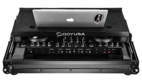 B-Stock: Odyssey FZGSTKS4MK3BL DJ Flight Case for Black Native Instruments Traktor Kontrol S4 MK3 with Glide Platform For Sale