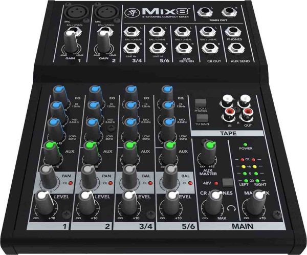 Mackie Mix8 8-Channel Mix Series Compact Mixer Cheap