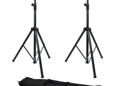 Gator Frameworks GFW-SPK-3000SET Set of 2 Deluxe Tripod Speaker Stands with Carry Bag Online now