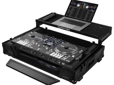 Odyssey FZGSRANEONEW1BL DJ Flight Case for Rane One with 1U Rack Space and Glide Platform - Black Sale