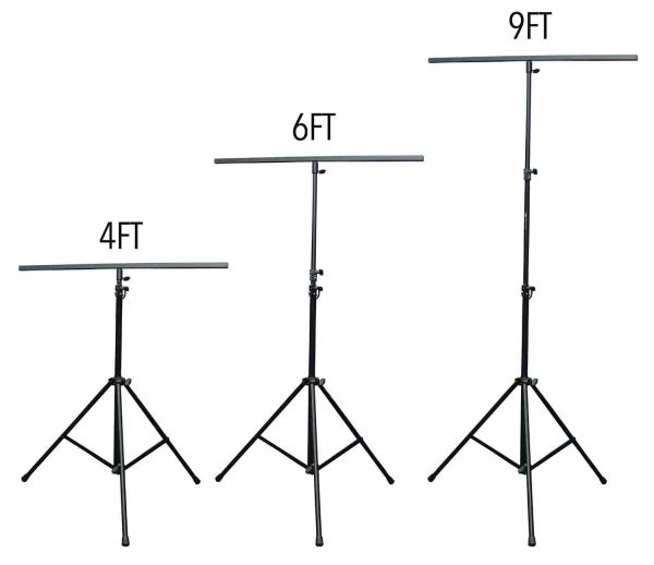 ProX T-LS03M-9FTPKG DJ Lighting Stand Package with 2 Stands Square T-Bars Carry Case - 9 Feet Height Fashion