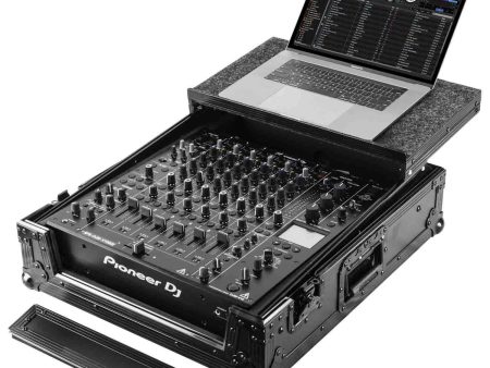 Odyssey FZGSDJMV10BL ATA Flight Case for Pioneer DJM-V10 DJ Mixer with Glide Laptop Platform - Black Discount