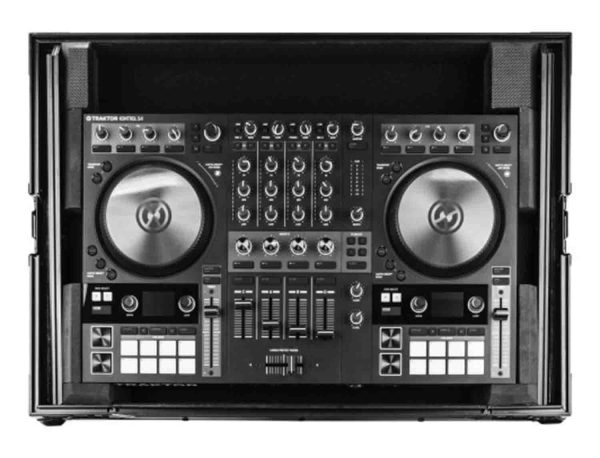 B-Stock: Odyssey FZGSTKS4MK3BL DJ Flight Case for Black Native Instruments Traktor Kontrol S4 MK3 with Glide Platform For Sale