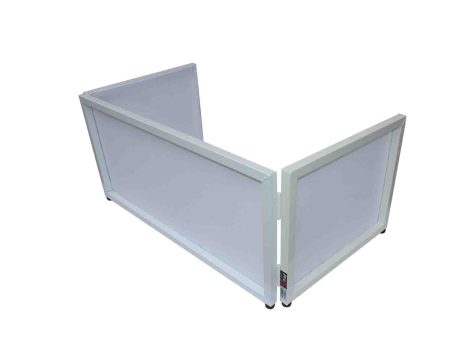 ProX XF-TTFW 6 Ft Tabletop DJ Facade White Frame with Black and White Scrims Online Sale