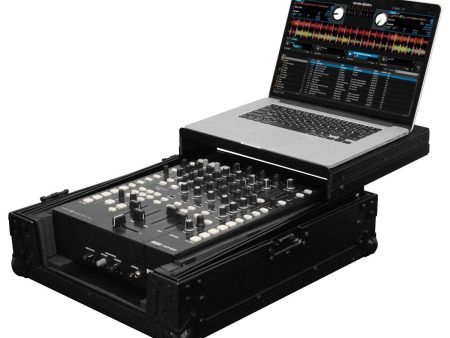 Odyssey FZGS12MX1BL Universal Black Low Profile 12  Format DJ Mixer Flight Case with Glide Platform Sale