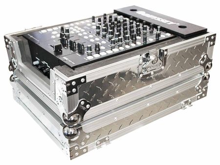 Odyssey FZ12MIXDIA Silver Diamond Plated Universal 12″ Format DJ Mixer Flight Case Sale