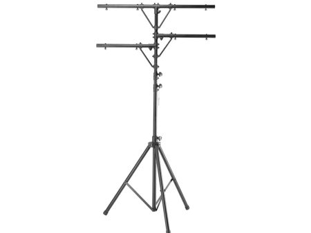 Odyssey LTP1, 11-Feet Tall Black Lighting Tripod Stand With Top T-Bar And Two Side Bars For Sale