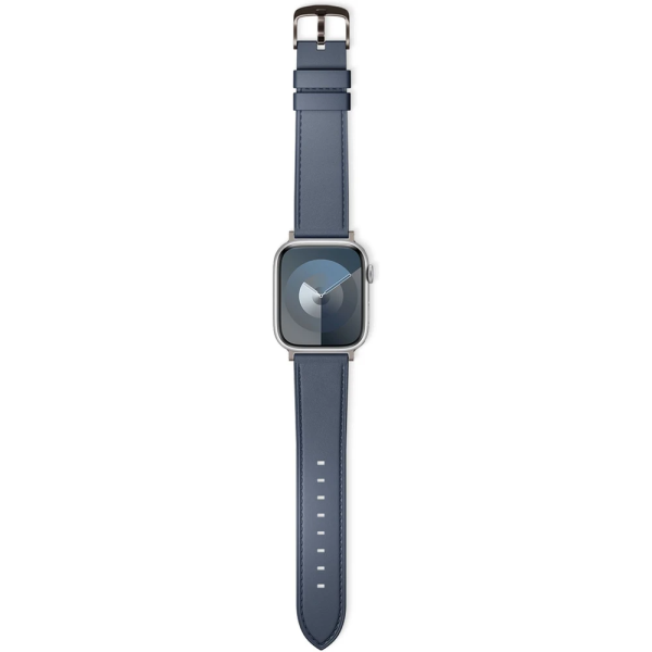 Epico Apple Watch (42 44 SE 45 46 49mm) Ægte Læder Rem - Blå Fashion