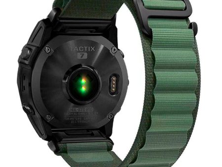 Universal Garmin 22mm QuickFit Tech-Protect Nylon Pro Rem - Grøn Sale