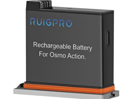 RUIGPRO 4.4V 1300mAh Rechargeable Battery for DJI OSMO Action Sport Camera Accessories on Sale