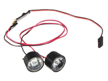 1 Pair LED Light Headlight Spotlight RC Car DIY for Traxxas Slash REVO E-REVO X-MAXX For Sale