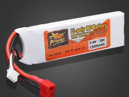 ZOP Power 7.4V 1500mAh 2S 20C Lipo Battery T Plug for WLtoys 12428 A959-B Car Online Hot Sale